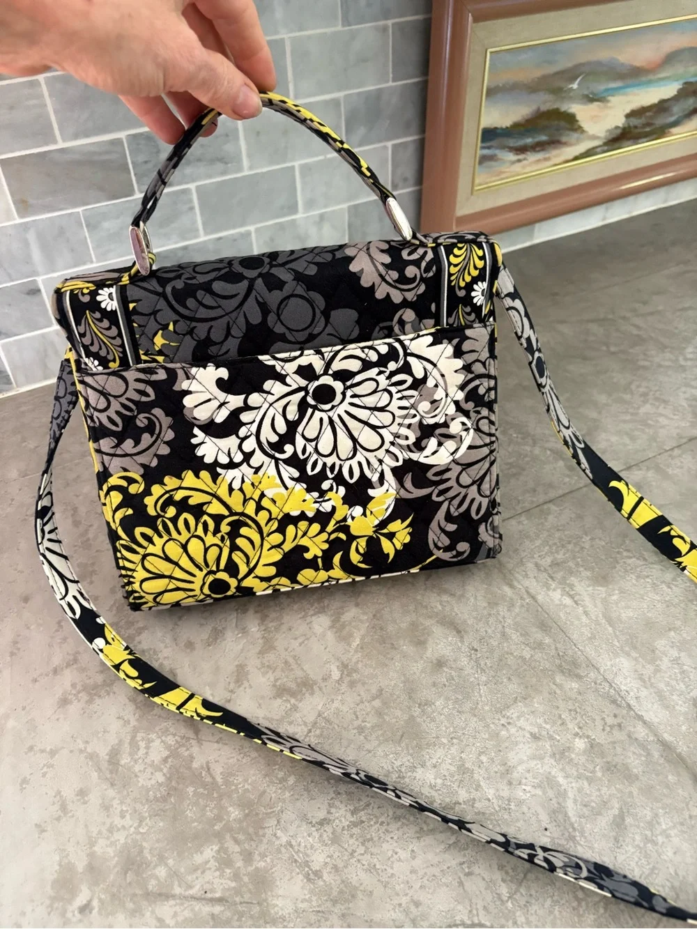 Vera Bradley Julie crossbody bag in the retired Baroque pattern